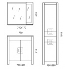 Набор мебели Edelform QUADRO 750