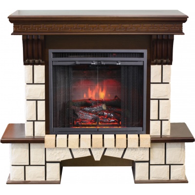 Камин для дома и дачи Real Flame Stone 23 с очагом Leeds 23 DDW - купить по специальной цене в интернет-магазине "Уют в доме"