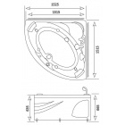 Угловая ванна премиум-класса Appollo АТ-9076Т