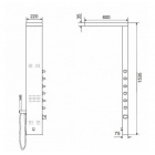 Душевая гидромассажная панель EXCELLENT LAMBDA