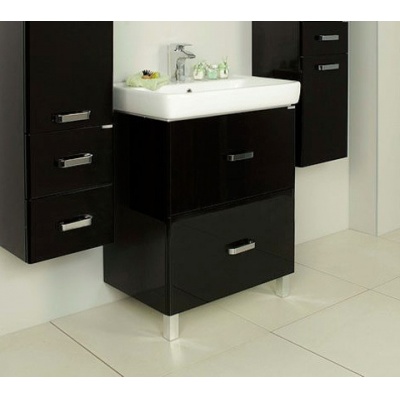 Тумба с раковиной Акватон Америна 80 Н (темно-коричневый) - купить по специальной цене в интернет-магазине "Уют в доме"