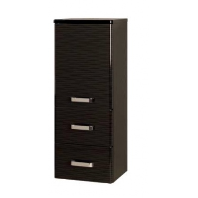 Шкаф для ванной комнаты Акватон Америна левая (рифт черный) - купить по специальной цене в интернет-магазине "Уют в доме"