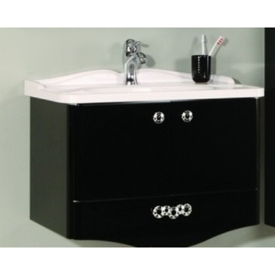 Тумба с раковиной Акватон Венеция 75 (черный глянец) - купить по специальной цене в интернет-магазине "Уют в доме"