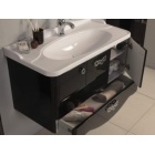 Тумба-умывальник с раковиной Акватон Венеция 75 (черный глянец)