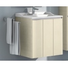 Тумба-умывальник Акватон Фабиа 80 (ваниль) с раковиной