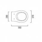Сидение для унитаза с микролифтом GSI Classic MS87NC орех/хром