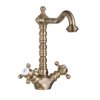 Смеситель для раковины Gattoni Vivaldi 1230012V0 бронза - купить по специальной цене в интернет-магазине "Уют в доме"