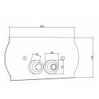 Клавиша смыва для инсталяции Boheme 653