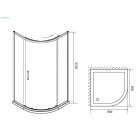 Душевой уголок Edelform MODERATO EF-7011T