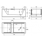 Прямоугольная акриловая ванна Knief & Co LOOK