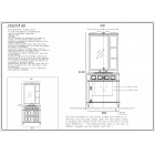 Тумба с раковиной Tessoro SIENA 80