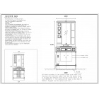 Шкаф с зеркалом Tessoro SIENA 100