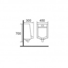 Писсуар автоматический настенный Laguraty 302