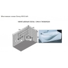 Асимметричная ванна с гидромассажем Gemy G9010 B