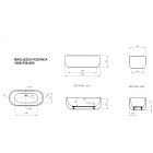 Овальная акриловая ванна Magliezza Federica