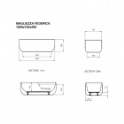 Овальная акриловая ванна Magliezza Federica