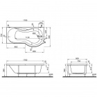 ������������� ��������� ����� Vitra Delphi 170x75 L/R