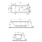    Vitra Neon 170x70 A.S.Easy Chrome  