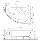    Vitra Nysa 150x100 L/R