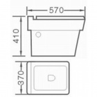 Унитаз подвесной Melana K812А