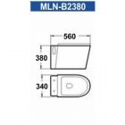 Унитаз подвесной Melana B2380
