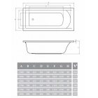 Ванна акриловая Alpen Alaska 170х75