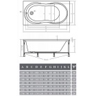 Ванна акриловая Alpen Mars 110x70