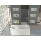 Сидячая акриловая ванна Alpen Mars 120x70 см