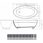 Мраморная ванна премиум-класса Alpen Venecia 160x85 см