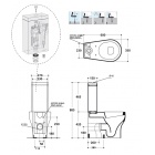 Унитаз (чаша) Kerasan K09 3617bi