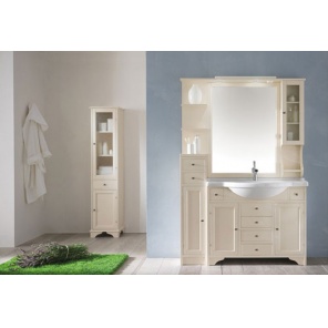 Шкафчик с зеркалом Eban Eleonora Modular 130х104, pergamon