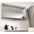 Зеркало с полкой и LED-подсветкой Eban Mina 115 пергамон