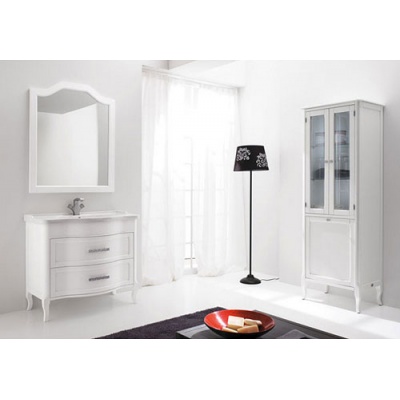 Зеркало Eban Sagomata 96х104, bianco perlato - купить по специальной цене в интернет-магазине "Уют в доме"