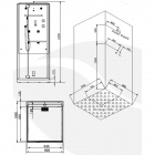 Душевая кабина с паром SSWW B1202 BAGMS2
