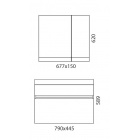 Тумба с раковиной EFP Magica 80