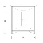    Eban Carla 75 bianco decape