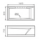 Акриловая премиум ванна Gemy G9075K