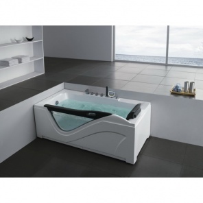 Прямоугольная ванна с прозрачным окном Gemy G9055 K