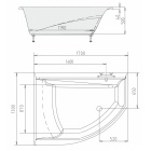    Alpen TANDEM 170x130 L
