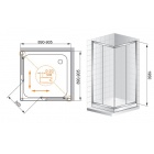 Душевой уголок Cezares FAMILY-A-2-80-C-Cr-M