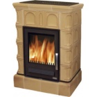 Печь-камин для дома и дачи ABX Britania L кафельный цоколь