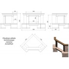 Каминная облицовка Kratki Bella угловая для топок Zuzia/Eryk