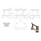 Каминная облицовка Kratki Etna угловая для Amelia/Felix