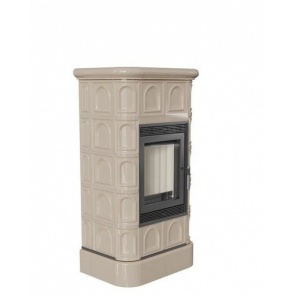 Печь-камин для дома и дачи Kratki Blanka 8 kW stove крем
