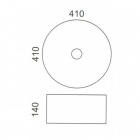 Фигурный умывальник Melana J2024 цвет камень