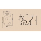 Унитаз приставной (полный комплект) BelBagno Boheme BB115CBS