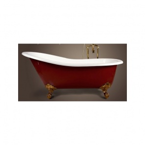 Чугунная ванна Magliezza GRACIA BR 1700х760 красная
