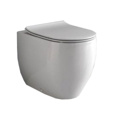 Сиденье для унитаза Kerasan Flo SLIM 319101 bi/cr - купить по специальной цене в интернет-магазине "Уют в доме"