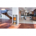 Печь-камин для дома и дачи ABX Pori 5 серая сталь