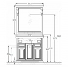 Набор мебели Opadiris Риспекто 95 (орех антикварный)